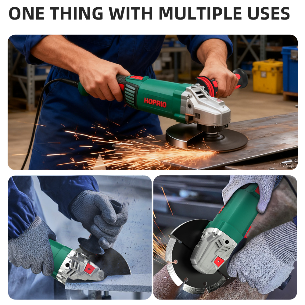 2600W 180mm CE Quality Industry China Made Big Power Corded AC Brushless Motor Angle Grinder