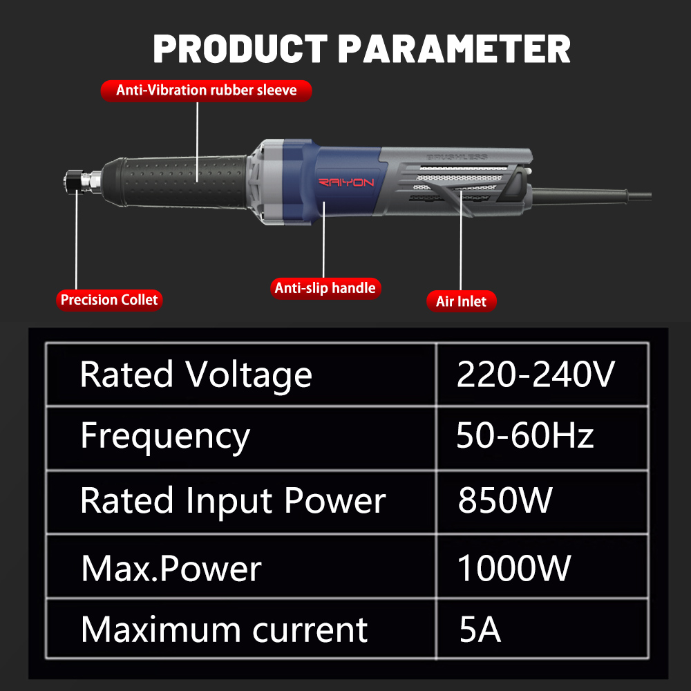 Raiyon straight grinder PDG050-05126