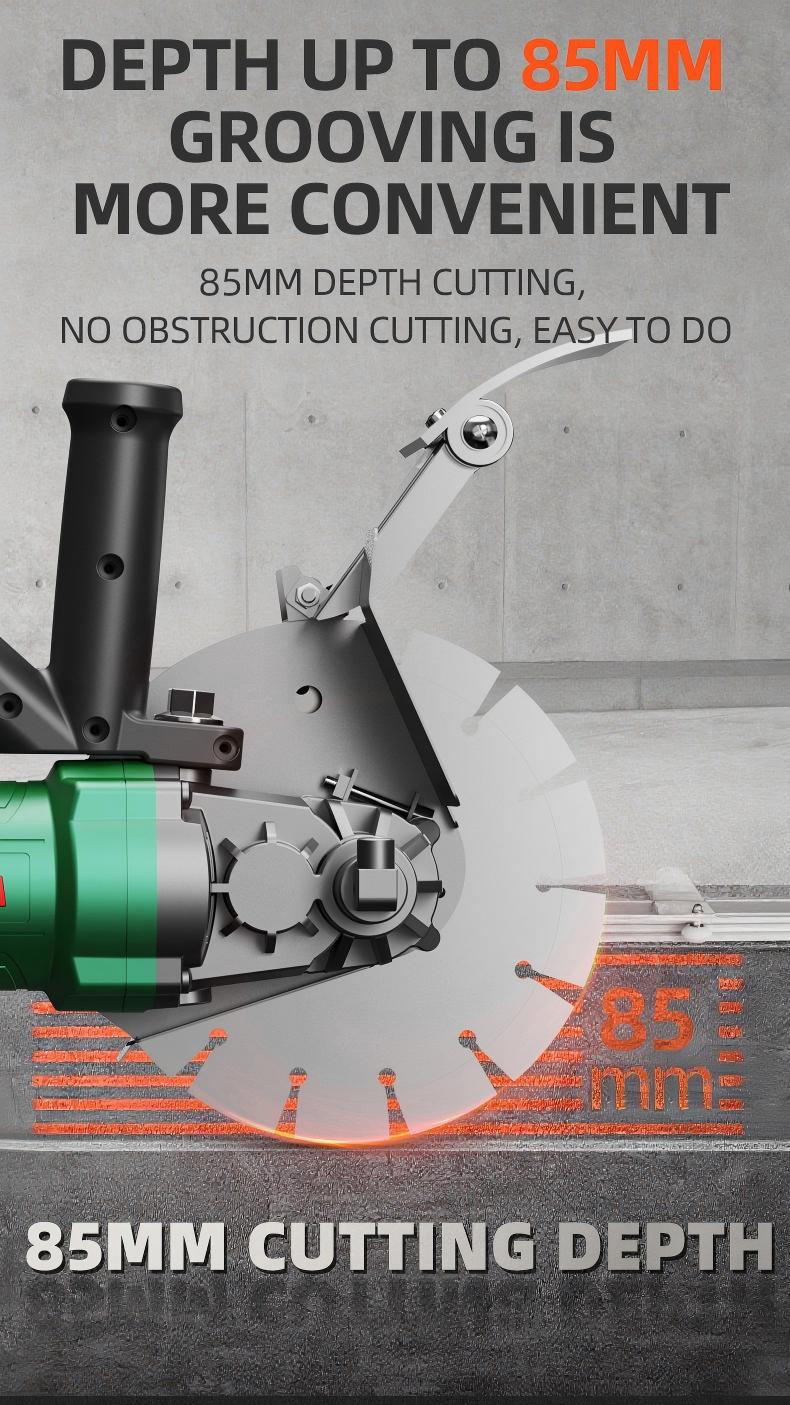 5000W Industrial-Grade Concrete Wall Slotting Machine
