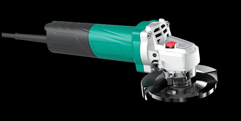 Hoprio 4 Inch Brushless Angle Grinder Side View